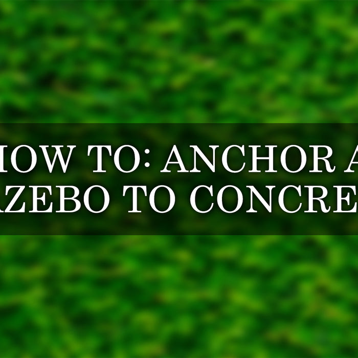 how to anchor concrete to gazebo