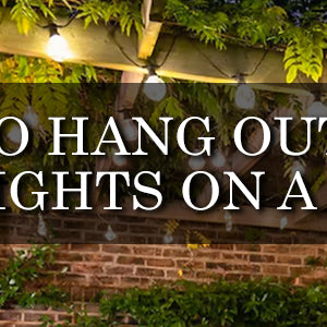 how to hang outdoor string lights on pergola