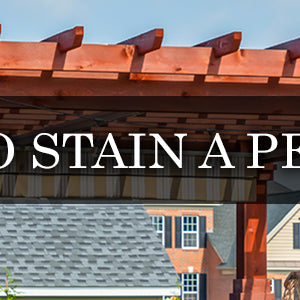 how to stain a pergola