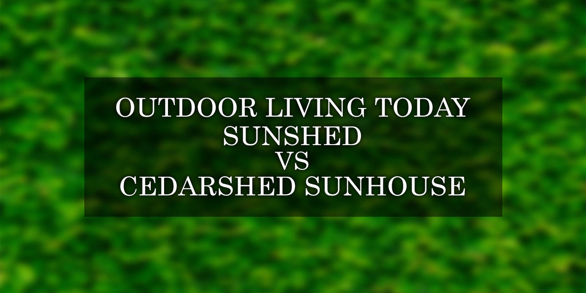 Outdoor Living Today Sunshed vs Red Cedar Shed Sunhouse Kit — Backyard