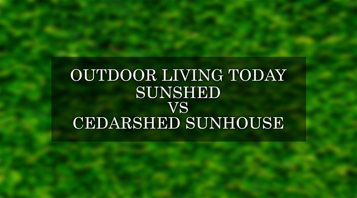 Outdoor Living Today Sunshed vs Red Cedar Shed Sunhouse Kit — Backyard