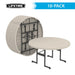 Product image of Lifetime 60 inch Round Table in Almond Color 10 Packs