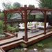 Pergola with Canopy with living area set