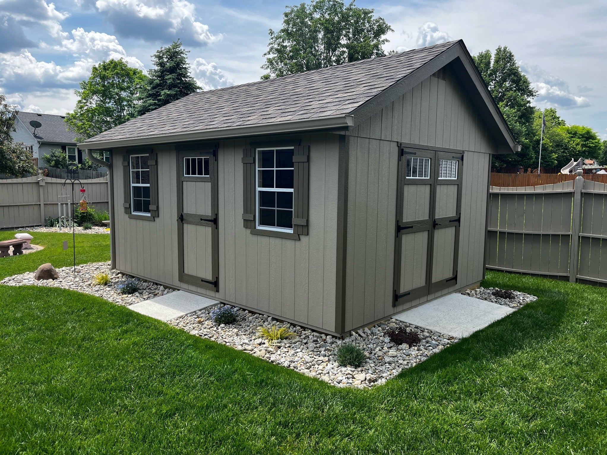 EZ-Fit Riverside Shed Kit - Declutter Your Backyard! — Backyard Oasis