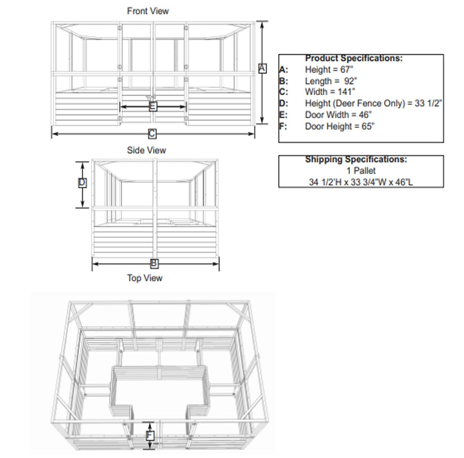 Garden In A Box 12x8 With Deer Fence | Keep Your Garden Safe — Backyard ...