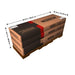 Lifetime 15x8 ft. storage shed shipping boxes stacked on a pallet with dimensions labeled.
