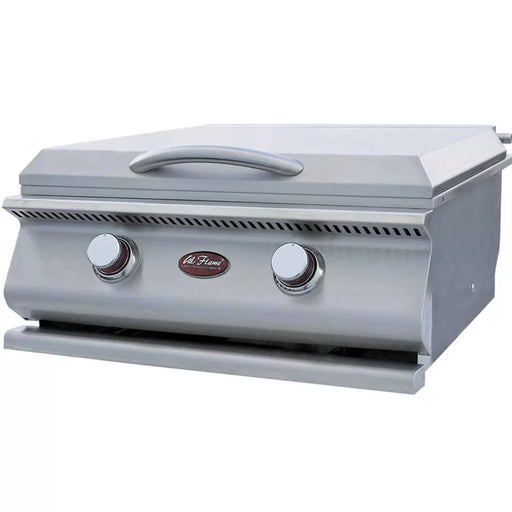 Built-in Stainless Steel Hibachi Gas Grill closed lid