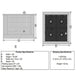 Detailed specifications and dimensions for the Outdoor Living Today Self Watering Planter 2×2.