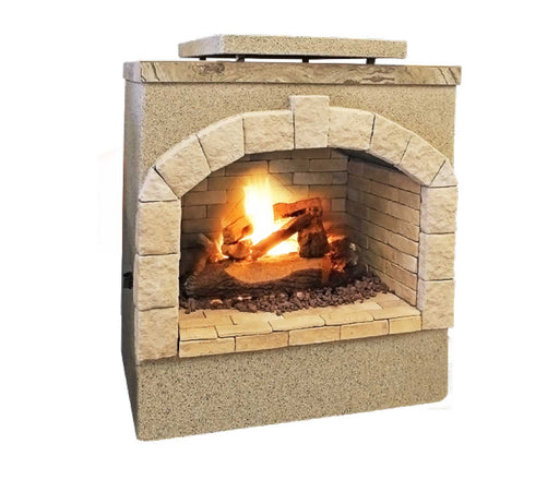 Cal Flame 48-Inch Fireplace fireplace in white background