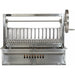 Detail view of the Sunterra 48 inch single stainless steel Argentine rear brasero showing its sturdy grill construction.