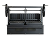 Sunterra Pro Series 48 inch built-in Argentine brasero grill with split grate, showcasing durable construction and rear de...
