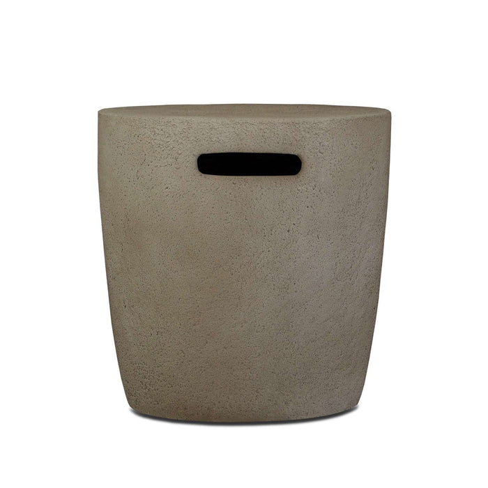 Real Flame 564-GLG Glacier Gray propane tank cover side view