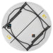 Underside view of Lifetime 4 Pack 60 Inch Round Nesting Table showing steel folding frame and single piece top