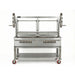 Sunterra Outdoor Santa Maria 60 inch single cart stainless steel grill shown from an angle highlighting its sturdy build.