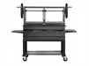 Close-up detail of the 60-inch split grate on the Sunterra Pro Series Santa Maria grill cart.