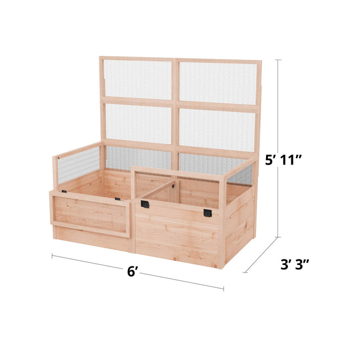 specs of  Garden in a Box 6×3 with Lid / Trellis