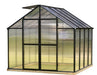 8ft Riverstone MONT Greenhouse in black finish isolated on white background product image