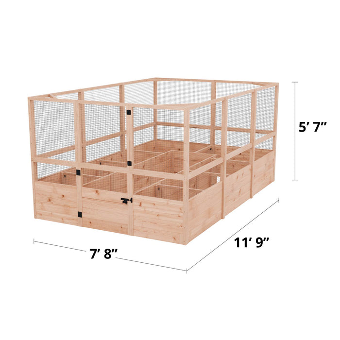 specs of Garden in a Box with Deer Fence 8×12