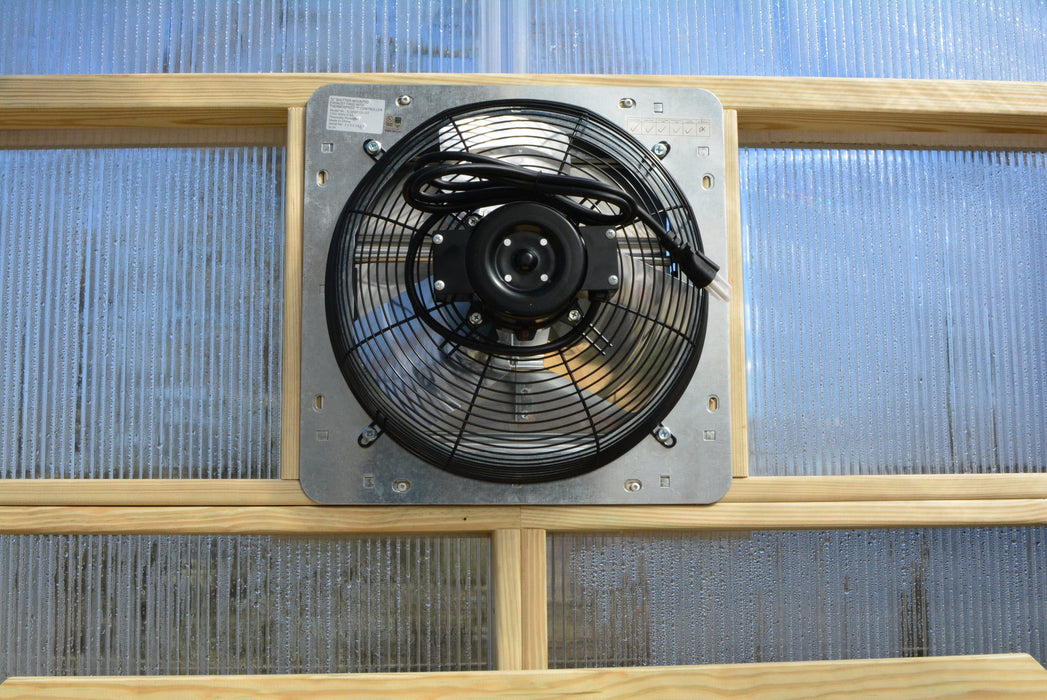 Amish Gazebos 8 x 12 Greenhouse exhaust fan
