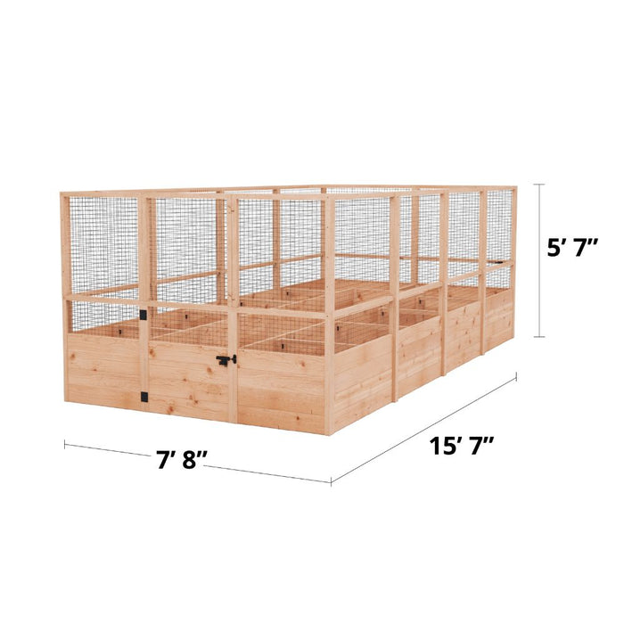 8 x 16 garden in a box specs