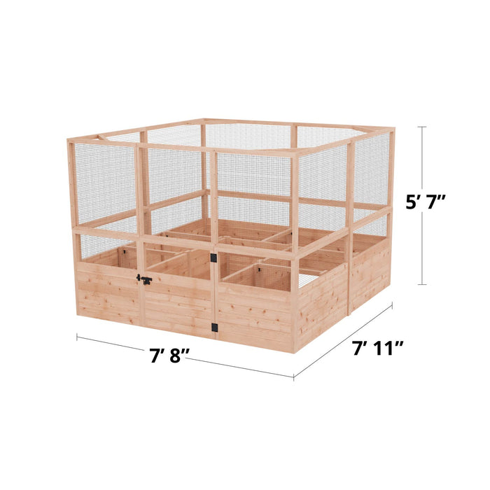 specs of Garden in a Box with Deer Fence 8×8