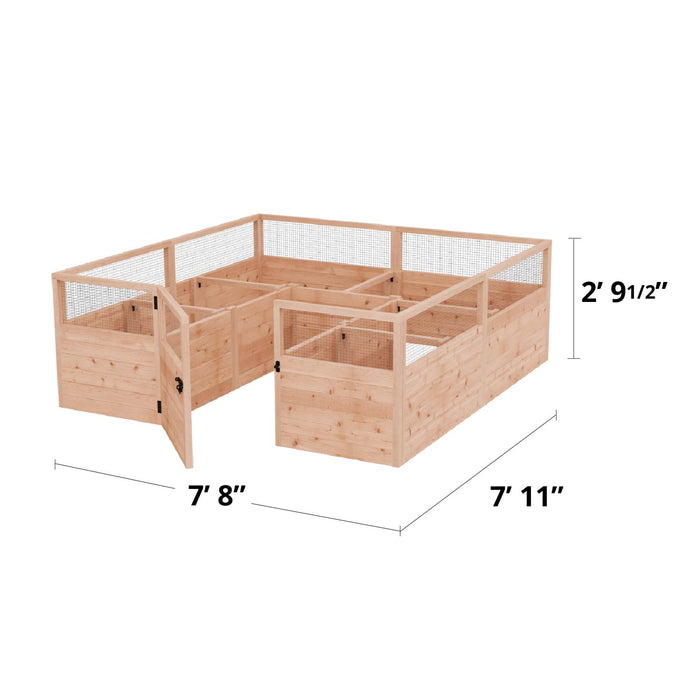 specs of Garden in a Box 8 x 8