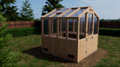 8x8 cedar greenhouse top view rendering for the greenhouse