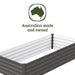 Absco 6' x 3' The Organic Garden Co Metal Rectangle Garden Bed with Australian made and owned seal on a white background.