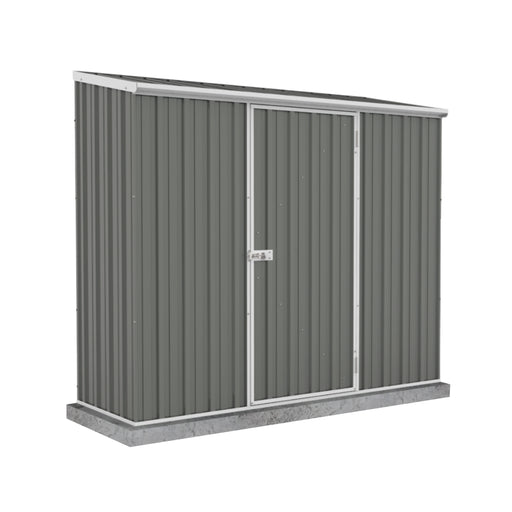 7x3 ft Absco Space Saver Metal Shed in white background.