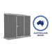 Absco 7' x 3' Space Saver Metal Storage Shed Australian Made