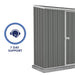 Absco 7' x 3' Space Saver Metal Storage Shed Day Support
