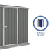 Absco 7' x 3' Space Saver Metal Storage Shed Doors