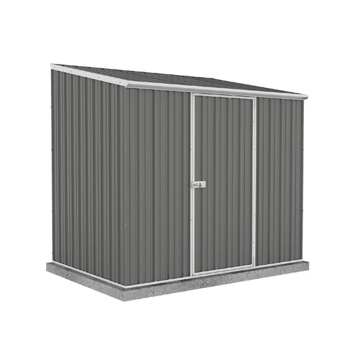Absco Space Saver 7.5x5ft Metal Garden Shed displayed on a clean white background.