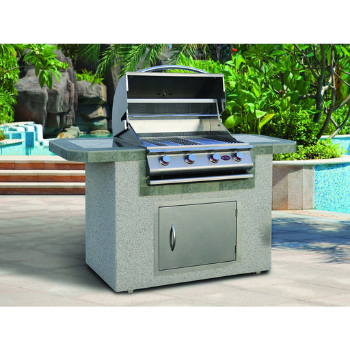 Cal Flame 6 ft BBQ Island outdoors by the pool