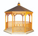 12 Foot Wood Gazebo-In-A-Box with Floor clean shot
