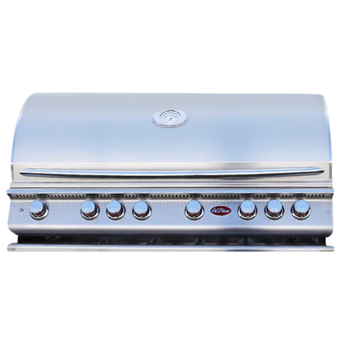 Cal Flame Built-in Grill With Rotisserie, Griddle stainless steel grill with knobs