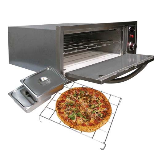 Steel Warmer & Pizza Oven BBQ14967E Warmer & Pizza Oven with pizza