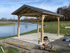 12 x 15 Pavilion-In-A-Box installation beside a lake