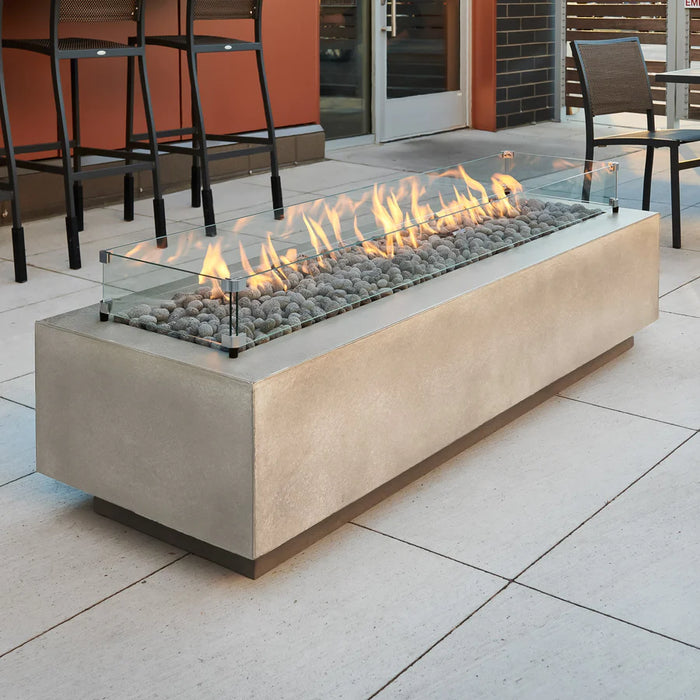Support Fire Table Cove Linear 72-Inch Gas Fire Pit Table - Enhance Your Outdoor Oasis ...