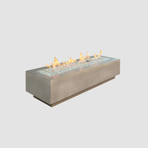 Main product image of the Fire Pit Table with flames, showcasing the overall design and ambiance.