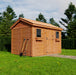 Cabana Garden Shed 12×8 with tools outside