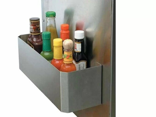 BBQ07846P-18 Cal Flame 12-Inch Spice & Juice Rack  with bottles inside