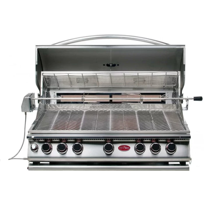 Cal Flame Built-in Convection Propane Grill in white background
