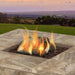 48-Inch Rectangular Fire Pit flames closer shot