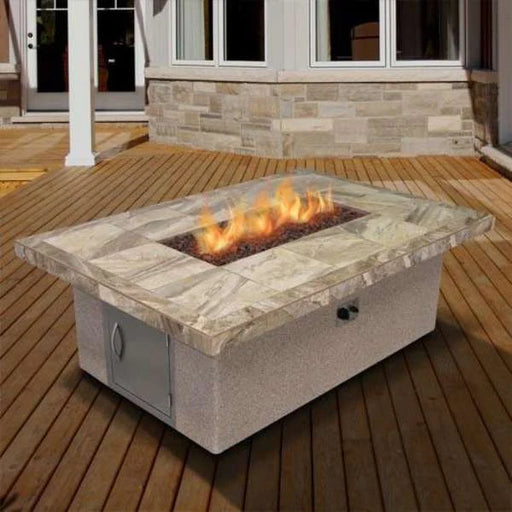 Outdoor 48-Inch Rectangular Fire Pit used outdoor