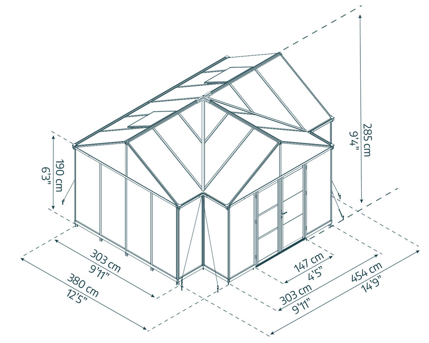 Canopia-Greenhouses_Triomphe_Dimensions