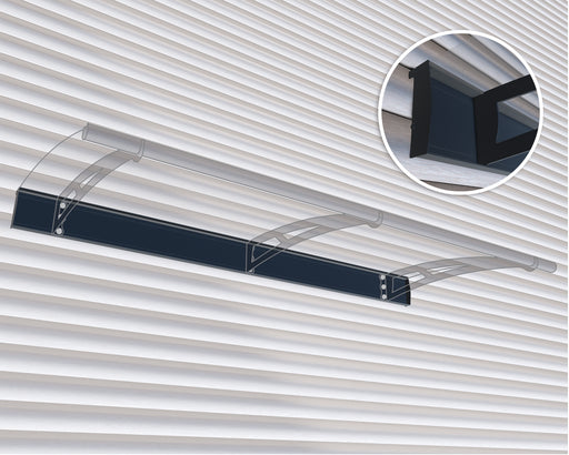Canopia Aquila 2050 Awning Siding Kit Grey_Clear details