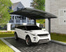 Canopia Arizona Wave Double Carport Arch-Style with white car