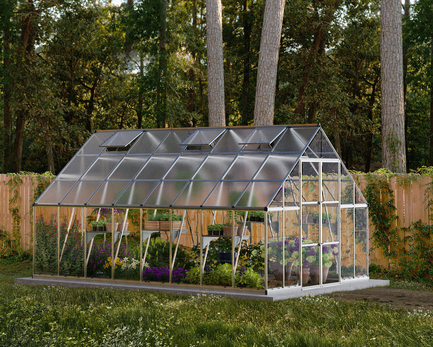 Canopia Balance 10' Greenhouse - Silver 10x16_3x5 with flowers