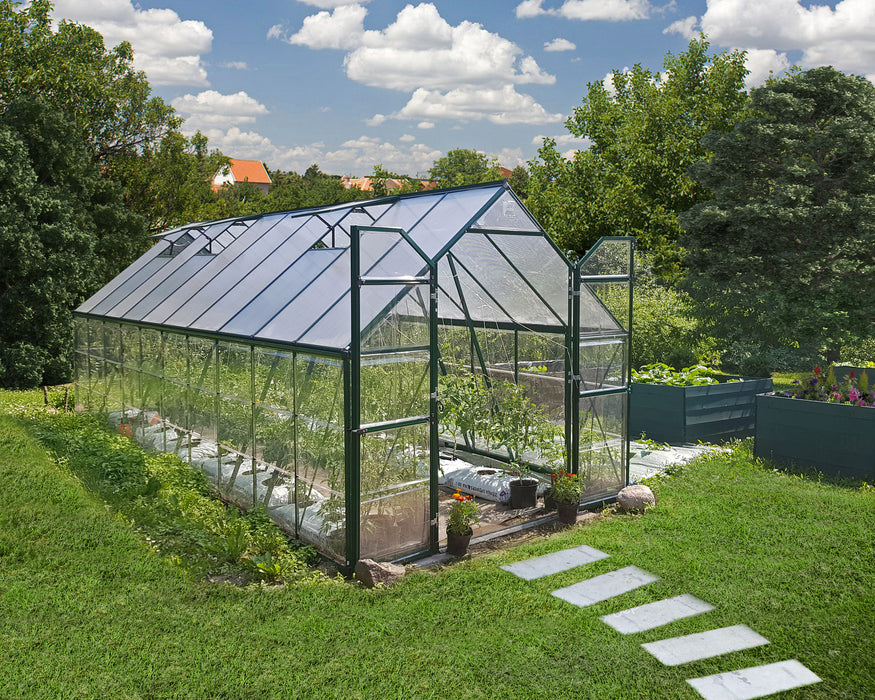 Canopia Balance 8' Greenhouse - Green_8x20_with plants